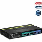 TRENDnet 10-Port Gigabit Web Smart PoE+ Switch - 10 Ports - Manageable - 2 Layer Supported - Twisted Pair - PoE Ports - 1U High - Rack-mountable - Lifetime Limited Warranty