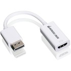 IOGEAR DisplayPort to HD Adapter - 7.1" DisplayPort/HDMI A/V Cable for Video Device, Projector, Monitor, TV, iMac, MacBook, Monitor, Computer, Graphics Card, PC, HDTV - First End: 1 x DisplayPort 1.1a Digital Audio/Video - Male - Second End: 1 x HDMI Digital Audio/Video - Female - 2.7 Gbit/s - Supports up to 1920 x 1200 - 12