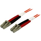 StarTech.com 1m Fiber Optic Cable - Multimode Duplex 50/125 - OFNP Plenum - LC/LC - OM2 - LC to LC Fiber Patch Cable - 3.3 ft Fiber Optic Network Cable for Network Device - First End: 2 x LC Male Network - Second End: 2 x LC Male Network - Patch Cable - 5