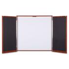 Lorell Presentation Cabinet - Hinged Door - 1 Each - 47.25" (1200.15 mm) x 47.25" (1200.15 mm) x 4.75" (120.65 mm)