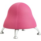 Safco Runtz Ball Chair - Bubble Gum Mesh Fabric Seat - Powder Coated Steel Frame - Pink - 22.5" Width x 22.5" Depth x 17" Height - 1 Each