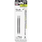 Zebra Pen 2-in-1 Universal Touchscreen Stylus Pen - 1 mm, Medium Point - Black Ink - Low Viscosity - 2 / Pack