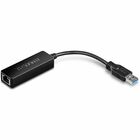 TRENDnet USB 3.0 To Gigabit Ethernet Adapter, Full Duplex 2Gbps Ethernet Speeds, Up To 1Gbps, USB-A, Windows & Mac Compatibility, USB Powered, Simple Setup, Black, TU3-ETG - USB 3.0 to Gigabit Ethernet Adapter