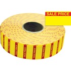 Monarch Yellow Sale Price Labels - Permanent Adhesive - "Sale, Price" - 25/32" Width x 7/16" Length - Rectangle - Bright Yellow - 3 / Roll - 1 Pack