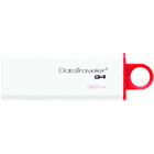 Kingston 32GB Datatraveler G4 USB 3.0 Flash Drive - 32 GB - USB 3.0 - Red - 5 Year Warranty