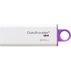 Kingston 64GB Datatraveler G4 USB 3.0 Flash Drive - 64 GB - USB 3.0 - Purple - 5 Year Warranty