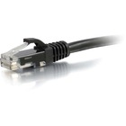 C2G 6in Cat6 Snagless Unshielded (UTP) Ethernet Network Patch Cable - Black - 6" Category 6 Network Cable for Network Device - First End: 1 x RJ-45 Network - Male - Second End: 1 x RJ-45 Network - Male - Patch Cable - Gold Plated Contact - Black