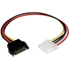 StarTech.com 12in SATA to LP4 Power Cable Adapter - F/M - Power an LP4 device from a SATA Power connection on your computer power supply - SATA to LP4 - 12in SATA to LP4 Power Cable Adapter - 12in SATA to Molex Cable - SATA to LP4 Power Adapter - SATA Female to LP4 Male Power Cable - 12 inch