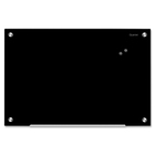 Quartet Infinity Magnetic Glass Dry-Erase Board, Black, 4' x 3' - 36" (914.40 mm) Height x 48" (1219.20 mm) Width - Black Glass Surface - Magnetic, Non-porous, Ghost Resistant, Stain Resistant - 1 Each