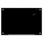 Quartet Infinity Magnetic Glass Board - 18" (457.20 mm) Height x 24" (609.60 mm) Width - Black Glass Surface - Magnetic, Non-porous, Ghost Resistant, Stain Resistant - 1 Each