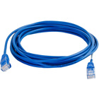 C2G 6in Cat5e Snagless Unshielded (UTP) Slim Network Patch Cable - Blue - Category 5e Network Cable for Network Device - First End: 1 x RJ-45 Male Network - Second End: 1 x RJ-45 Male Network - Patch Cable - Blue