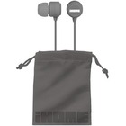 iHome Rubberized Noise Isolating Earphones with Pouch - Stereo - Gray - Wired - Earbud - Binaural - In-ear