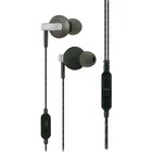 iHome High Performance Noise Isolating Earphones with Inline Mic and Volume Control - Stereo - Mini-phone (3.5mm) - Wired - Earbud - Binaural - In-ear - Gray