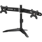 Amer Mounts Desk Mount for Flat Panel Display - Black - TAA Compliant - Adjustable Height - 15" to 24" Screen Support - 24.04 kg Load Capacity