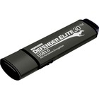 Kanguru Defender Elite30™ Hardware Encrypted Secure Flash Drive, 8G - 8 GB - USB 3.0 - 33 MB/s Read Speed - 13 MB/s Write Speed - Black - 256-bit AES - 3 Year Warranty - TAA Compliant