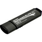 Kanguru Defender Elite30™ Hardware Encrypted Secure Flash Drive, 32G - 32 GB - USB 3.0 - 33 MB/s Read Speed - 13 MB/s Write Speed - Black - 256-bit AES - 3 Year Warranty - TAA Compliant