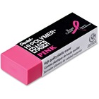 Pentel Hi-Polymer Breast Cancer Awareness Pink Eraser - Pink - Polymer - Lead Pencil - 1 Each - Smudge Resistant, Smear Resistant, Tear Resistant, Ghost Resistant, Non-abrasive, Latex-free