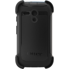 OtterBox Defender Carrying Case Rugged (Holster) Smartphone - Black - Shock Absorbing Interior, Impact Absorbing Interior - Silicone, Polycarbonate Body - Belt Clip - 1 Pack - Retail