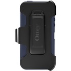 OtterBox Defender Rugged Carrying Case (Holster) Apple iPhone Smartphone - Marine - Drop Resistant Interior, Bump Resistant Interior, Shock Resistant Interior, Scratch Resistant Screen Protector, Dust Resistant Cover, Scratch Resistant Interior, Impact Resistance Interior, Smudge Resistant Screen Protector, Scrape Resistant Screen Protector, Debris Resistant Cover - Silicone Body - Polycarbonate, Memory Foam Interior Material - Belt Clip