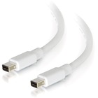 C2G 3ft Mini DisplayPort Cable 4K 30Hz - White - 3 ft Mini DisplayPort A/V Cable for Notebook, Audio/Video Device, Notebook, Tablet - First End: 1 x Mini DisplayPort Male Thunderbolt - Second End: 1 x Mini DisplayPort Male Thunderbolt - Supports up to 409