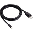 Viewsonic Mini Displayport Cable, Male to Male 6ft - 6 ft DisplayPort/Mini DisplayPort A/V Cable for Audio/Video Device - First End: 1 x DisplayPort Male Digital Audio/Video - Second End: 1 x Mini DisplayPort Male Digital Audio/Video - Black