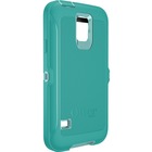 OtterBox Defender Carrying Case Rugged (Holster) Smartphone - Aqua Sky, Aqua Blue - Wear Resistant, Tear Resistant, Dust Resistant Interior, Dirt Resistant Interior, Lint Resistant Interior, Scratch Resistant Screen Protector, Scrape Resistant Screen Protector, Impact Resistance Interior, Drop Resistant Interior, Bump Resistant Interior, Shock Resistant Interior, ... - Synthetic Rubber Body - Polycarbonate Interior Material - Belt Clip - 6.08" (154.43 mm) Height x 3.65" (92.71 mm) Width x 1