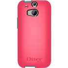 OtterBox Symmetry Series for HTC One (M8) - Smartphone - Teal Rose - Bump Resistant, Drop Resistant, Scratch Resistant, Shock Absorbing - Polycarbonate, Synthetic Rubber - 1