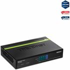 TRENDnet 5-Port Gigabit PoE+ Switch, 31 W PoE Budget, 10 Gbps Switching Capacity, Data & Power Through Ethernet To PoE Access Points And IP Cameras, Full & Half Duplex, Black, TPE-TG50g - 5-port Gigabit PoE+ Switch
