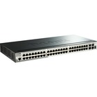 D-Link 52-Port Gigabit Stackable SmartPro Switch Including 4 10GbE SFP+ Ports - 52 Ports - Manageable - 3 Layer Supported - Twisted Pair, Optical Fiber - 1U High - Rack-mountable - Lifetime Limited Warranty