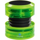 iHome iM60 Portable Speaker System - Neon Green - Battery Rechargeable - USB