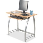 Lorell Maple Laminate Computer Desk - Laminated Rectangle Top - 36.2" Table Top Width x 19" Table Top Depth - 30" Height - Assembly Required - Maple