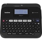 Brother PT-D450 Versatile, PC-Connectable Label Maker - Thermal Transfer - 20 mm/s Mono - 14 Fonts - 180 dpi - Label, Tape0.71" (18 mm) - LCD Screen - Battery, Power Adapter - 6 Batteries Supported - AA - Alkaline - Black, Dark Gray - Desktop - PC, Mac - 