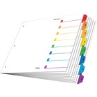 Cardinal OneStep 8-tab Printable Table Contents - 8 Tab(s)/Set - Tabloid - 11" Width x 17" Length - 3 Hole Punched - Multicolor Tab(s) - 8 / Set