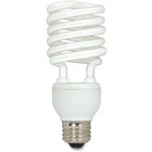 Satco 23-watt T2 Spiral CFL Bulb 3-pack - 23 W - 120 V AC - Spiral - T2 Size - Soft White Light Color - E26 Base - 12000 Hour - 4400.3Â°F (2426.8Â°C) Color Temperature - 82 CRI - Energy Saver - 3 / Box
