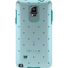 OtterBox Symmetry Series Case for Samsung Galaxy Note 4 - For Smartphone - Aqua Dot - Drop Resistant, Bump Resistant, Shock Resistant, Scratch Resistant - Polycarbonate