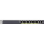 Netgear 28 PoE+ Port Gigabit Stackable Smart Switch - 24 Ports - Manageable - 3 Layer Supported - Rack-mountable