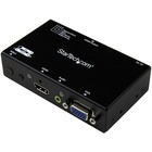 StarTech.com 2x1 VGA + HDMI to HDMI Switch / Selector Box - 1080p Multi Video Input Automatic Switcher - 2 Computers In 1 Monitor Out (VS221VGA2HD) - Share an HDMI display/projector between a VGA and HDMI audio/video source, with automatic and priority sw