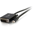 C2G 3ft Mini DisplayPort™ Male to Single Link DVI-D Male Adapter Cable - Black - 3 ft DVI-D/Mini DisplayPort Video Cable for Video Device, Notebook, Tablet, Monitor, Computer - First End: 1 x Mini DisplayPort Male Digital Video - Second End: 1 x DVI