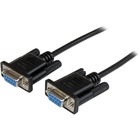 StarTech.com 1m Black DB9 RS232 Serial Null Modem Cable F/F - Connect your serial devices, and transfer your files - 1m DB9 Null Modem Cable - DB9 Female to Female Cable - RS232 Null Modem Cable - 9 pin Null Modem Cable - 1 m Black Female to Female Null Modem Cable - 1x DB9 (F), 1x DB9 (F), Black - 1m/ 3.28ft