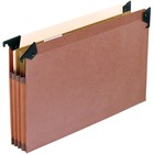 Pendaflex 1/3 Tab Cut Legal Expanding File - 8 1/2" x 14" - 700 Sheet Capacity - 3 1/2" Expansion - 4 Pocket(s) - 3 Divider(s) - Redrope - 1 Each