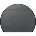 DURABLE Semi-Circular Desk Pad with Overlay - Half Circle - 27.25" (692.15 mm) Width - Polyvinyl Chloride (PVC) - Black