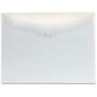 Pendaflex Letter File Wallet - 8 1/2" x 11" - 2 Back Pocket(s) - Poly - White - 1 Each