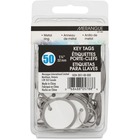 Merangue Metal Rim Key Tags - 1.25" (31.75 mm) Diameter - 50 / Pack - Metal
