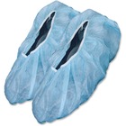 COVA-CAP Protective Shoe Covers - Anti-static, Antic Slip Sole, Stretchable - Regular Size - Dust, Contaminant, Particulate Protection - Nonwoven, Polypropylene - Blue - 100 / Bag