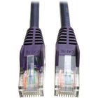 Tripp Lite by Eaton Cat5e 350MHz Snagless Molded Patch Cable (RJ45 M/M) - Purple, 5-ft. - 5 ft Category 5e Network Cable for Network Device - First End: 1 x RJ-45 Network - Male - Second End: 1 x RJ-45 Network - Male - 1 Gbit/s - Patch Cable - Purple