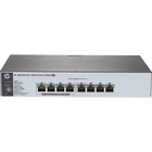 HPE 1820-8G-PPoE+ (65W) Switch - 8 Ports - Manageable - 2 Layer Supported - PoE Ports - 1U High - Rack-mountable, Desktop, Under Table, Wall Mountable - Lifetime Limited Warranty