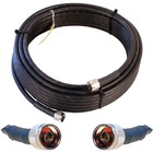 Wilson 60ft WILSON400 Ultra Low Loss Coax Cable (Equivalent to LMR400- N Male - N Male) - 60 ft Coaxial Antenna Cable for Antenna, Amplifier, Tap, Splitter - First End: 1 x N-Type Male Antenna - Second End: 1 x N-Type Male Antenna - Extension Cable - Blac