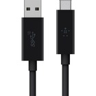 Belkin 3.1 USB-A to USB-C Cable (USB Type-C) - 3 ft USB Data Transfer Cable for MacBook, Hard Drive, Chromebook, Smartphone - First End: 1 x USB 3.1 Type C - Male - Second End: 1 x USB 3.1 Type A - Male - 10 Gbit/s - Black