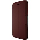 OtterBox Strada Carrying Case (Folio) Apple iPhone 6 Card - Black, Maroon - Drop Resistant - Genuine Leather, Plastic Body