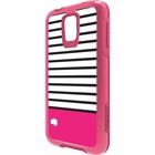 OtterBox Galaxy S5 MySymmetry Series - For Smartphone - Dipped Pink, Ink Blot Pink - Clear - Drop Resistant, Scratch Resistant, Bump Resistant, Knock Resistant - Polycarbonate, Synthetic Rubber - 2